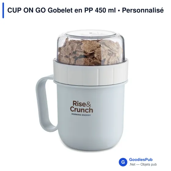 Gobelet personnalisable CUP ON GO 450 ml avec logo - Image 3