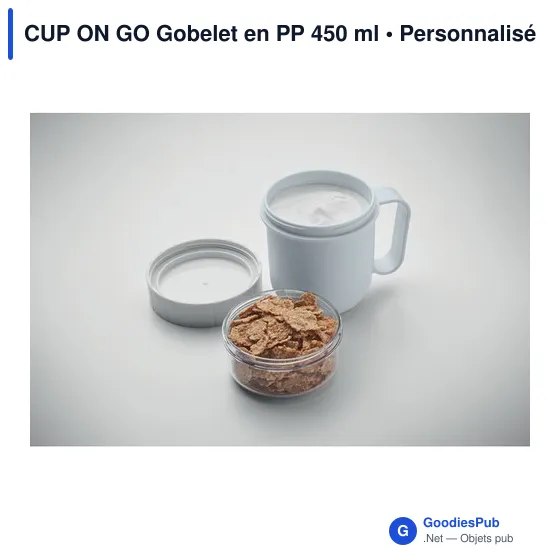 Gobelet personnalisable CUP ON GO 450 ml avec logo - Image 5