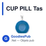 CUP PILL Tasse pliable avec pilulier - Miniature 2