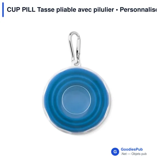 CUP PILL Tasse pliable avec pilulier - Image 2
