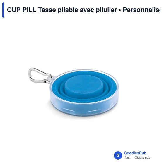 CUP PILL Tasse pliable avec pilulier - Image 3