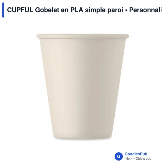 Gobelet réutilisable personnalisable en PLA - CUPFULavec logo - Image 11