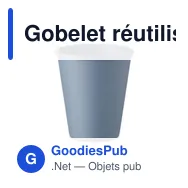 Gobelet réutilisable personnalisable en PLA - CUPFULavec logo - Miniature 12