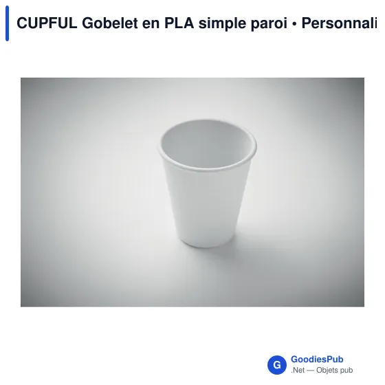 Gobelet réutilisable personnalisable en PLA - CUPFULavec logo - Image 3