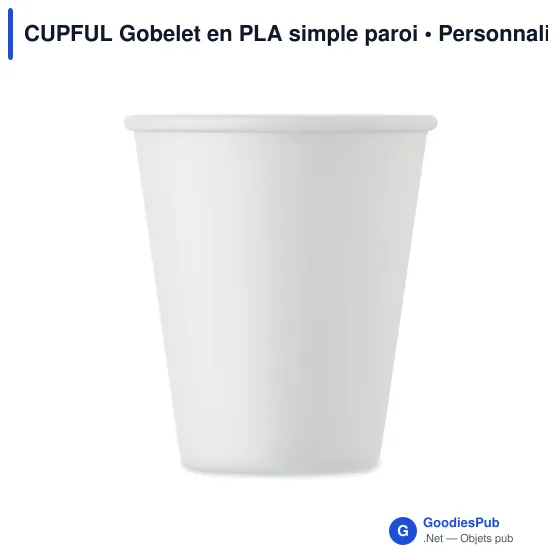 Gobelet réutilisable personnalisable en PLA - CUPFULavec logo - Image 4