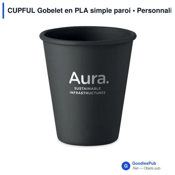 Gobelet réutilisable personnalisable en PLA - CUPFULavec logo - Image 6