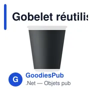 Gobelet réutilisable personnalisable en PLA - CUPFULavec logo - Miniature 8