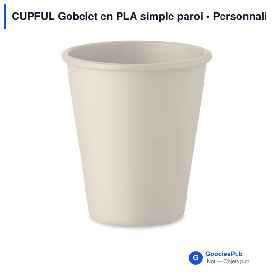 Gobelet réutilisable personnalisable en PLA - CUPFULavec logo - Image 9