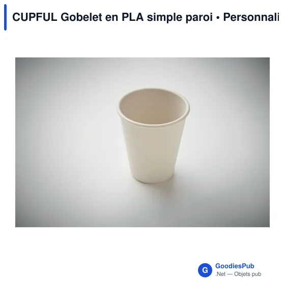 Gobelet réutilisable personnalisable en PLA - CUPFULavec logo - Image 10