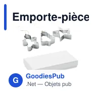 Emporte-pièces décoratifs personnalisables avec logo - CUQUI SET - Miniature 1