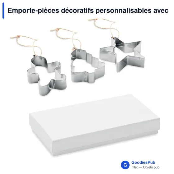 Emporte-pièces décoratifs personnalisables avec logo - CUQUI SET - Image 1