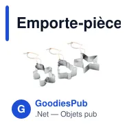 Emporte-pièces décoratifs personnalisables avec logo - CUQUI SET - Miniature 3