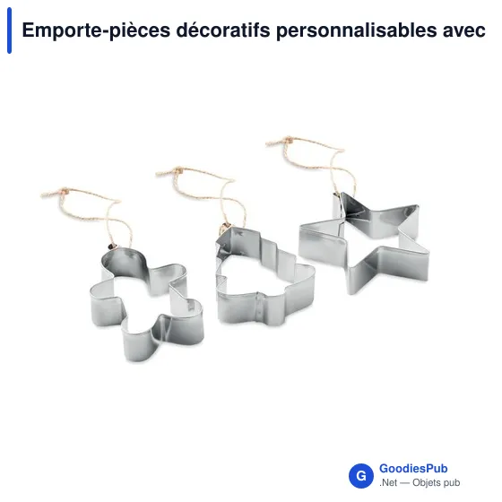 Emporte-pièces décoratifs personnalisables avec logo - CUQUI SET - Image 3