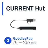 CURRENT Hub USB 4 ports 19 cm - Miniature 2