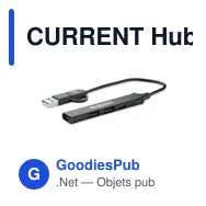 CURRENT Hub USB 4 ports 19 cm - Miniature 3