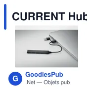 CURRENT Hub USB 4 ports 19 cm - Miniature 4
