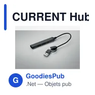 CURRENT Hub USB 4 ports 19 cm - Miniature 6