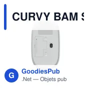 CURVY BAM Souris sans fil en bambou - Miniature 2