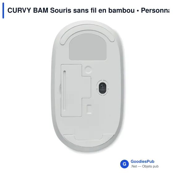 CURVY BAM Souris sans fil en bambou - Image 2