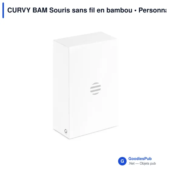 CURVY BAM Souris sans fil en bambou - Image 6