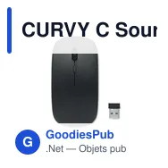 CURVY C Souris sans fil rechargeable - Miniature 3