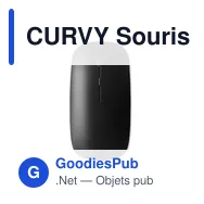CURVY Souris sans fil. - Miniature 1