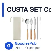 CUSTA SET Couverts en acier inoxydable - Miniature 1