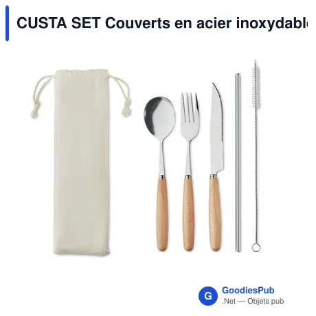 CUSTA SET Couverts en acier inoxydable
