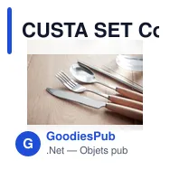 CUSTA SET Couverts en acier inoxydable - Miniature 5