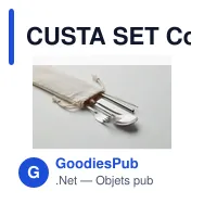 CUSTA SET Couverts en acier inoxydable - Miniature 6