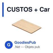 CUSTOS + Carte RFID bambou - Miniature 1