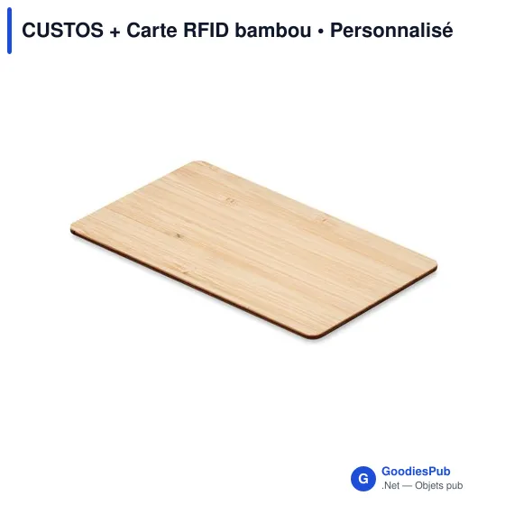 CUSTOS + Carte RFID bambou - Image 1