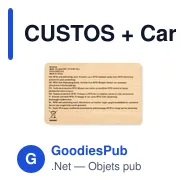 CUSTOS + Carte RFID bambou - Miniature 2