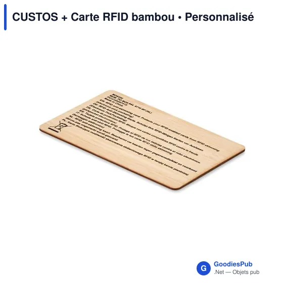 CUSTOS + Carte RFID bambou - Image 3