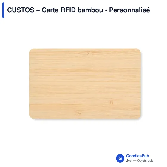 CUSTOS + Carte RFID bambou - Image 4