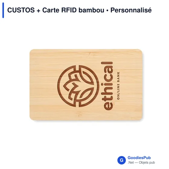 CUSTOS + Carte RFID bambou - Image 5