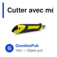 Cutter avec mécanisme de sécurité, lames de rechange incluses | Sutton - Miniature 7