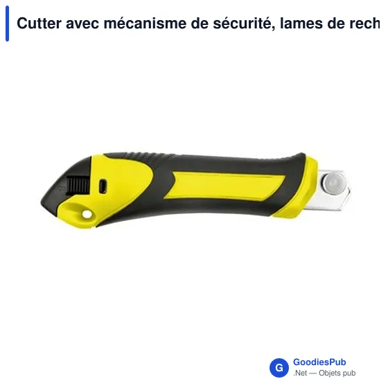 Cutter avec mécanisme de sécurité, lames de rechange incluses | Sutton - Image 9
