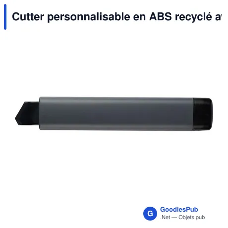 Cutter personnalisable en ABS recyclé avec logo - Rolf