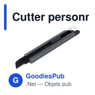 Cutter personnalisable en ABS recyclé avec logo - Rolf - Miniature 5