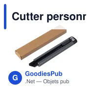 Cutter personnalisable en ABS recyclé avec logo - Rolf - Miniature 6