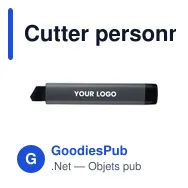 Cutter personnalisable en ABS recyclé avec logo - Rolf - Miniature 7