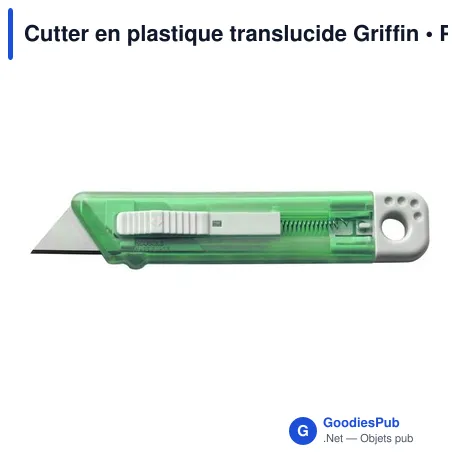 Cutter en plastique translucide Griffin