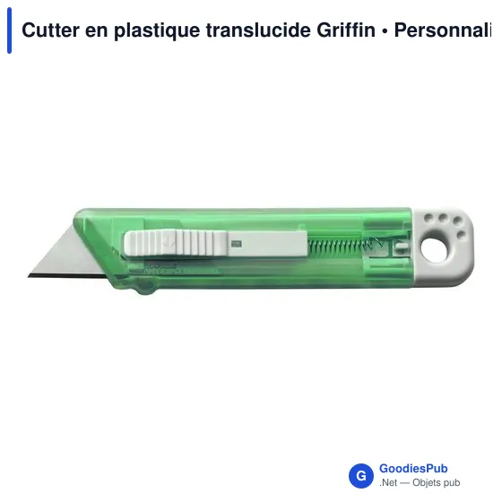 Cutter en plastique translucide Griffin - Image 1