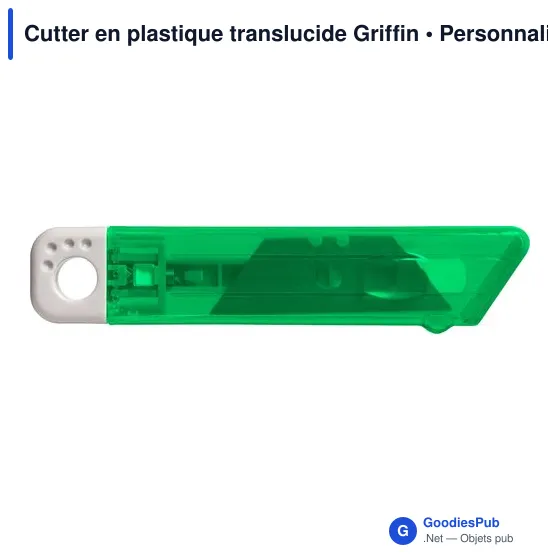 Cutter en plastique translucide Griffin - Image 2