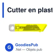 Cutter en plastique translucide Griffin - Miniature 11
