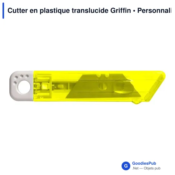 Cutter en plastique translucide Griffin - Image 11