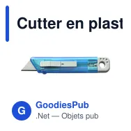 Cutter en plastique translucide Griffin - Miniature 12