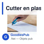Cutter en plastique translucide Griffin - Miniature 5