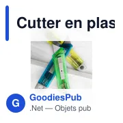 Cutter en plastique translucide Griffin - Miniature 6